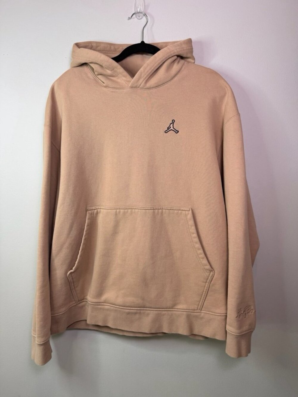 Air Jordan Nike Men MVP Fleece Pullover Hoodie Sandrift Brown Tan XXL